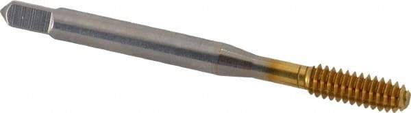 Balax - #10-24 UNC H4 Thread Limit Bottoming Thread Forming Tap - High Speed Steel, TiN Finish, 2-3/8" OAL, 7/8" Thread Length, Right Hand Thread, Series BXB - Makers Industrial Supply