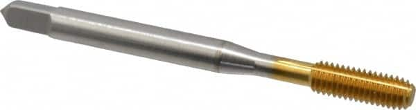 Balax - #10-32 UNF H3 Thread Limit Bottoming Thread Forming Tap - High Speed Steel, TiN Finish, 2-3/8" OAL, 7/8" Thread Length, Right Hand Thread, Series BXB - Makers Industrial Supply