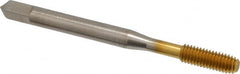 Balax - #10-32 UNF H5 Thread Limit Bottoming Thread Forming Tap - High Speed Steel, TiN Finish, 2-3/8" OAL, 7/8" Thread Length, Right Hand Thread, Series BXB - Makers Industrial Supply