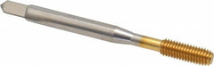 Balax - #10-32 UNF H6 Thread Limit Bottoming Thread Forming Tap - High Speed Steel, TiN Finish, 2-3/8" OAL, 7/8" Thread Length, Right Hand Thread, Series BXB - Makers Industrial Supply