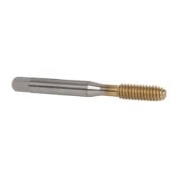 Balax - 1/4-20 UNC H4 Thread Limit Bottoming Thread Forming Tap - High Speed Steel, TiN Finish, 2-1/2" OAL, 1" Thread Length, Right Hand Thread, Series BXB - Makers Industrial Supply