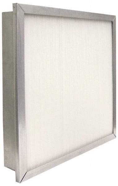 PrecisionAire - 12" Noml Height x 24" Noml Width x 4" Noml Depth, 80 to 85% Capture Efficiency, Wireless Pleated Air Filter - MERV 13, Fiberglass, Integrated Metal Frame, 1,000 CFM, For Precisionaire Type 9 Holding Frame - Makers Industrial Supply