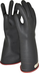 Salisbury by Honeywell - Class 1, Size L (9), 14" Long, Rubber Lineman's Glove - 7,500 AC Max Use Voltage, 10,000 AC Test Voltage, Black/Red, ASTM D120, IEC EN60903 - Makers Industrial Supply