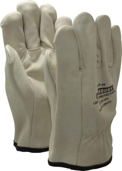 Salisbury by Honeywell - Size XL (10), 10" Long, Cowhide Leather Protector - Not for Electrical Protection (ASTM F696-02), Wear Over Rubber Insulating Gloves, ASTM F496 - Makers Industrial Supply