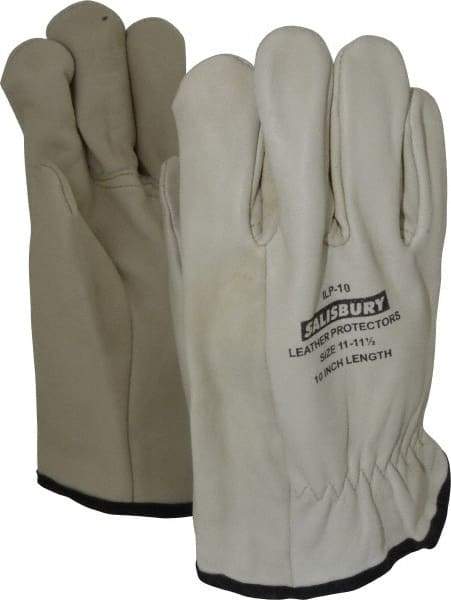 Salisbury by Honeywell - Size 2XL (11), 10" Long, Cowhide Leather Protector - Not for Electrical Protection (ASTM F696-02), Wear Over Rubber Insulating Gloves, ASTM F496 - Makers Industrial Supply