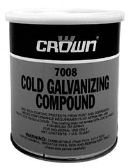 Crown - 32 oz Zinc Cold Galvanizing Compound - Comes in Bottle, Food Grade - Makers Industrial Supply