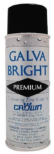 Crown - 16 oz Zinc Cold Galvanizing Compound - Comes in Aerosol, Food Grade - Makers Industrial Supply