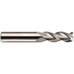 SGS - 1/2", 3 Flute, Single End, Solid Carbide, 0.12" Corner Radius End Mill - 6" OAL, 38° Helix, Right Hand Flute, 5/8" LOC, Right Hand Cut, 3-3/8" Extended Reach - Makers Industrial Supply