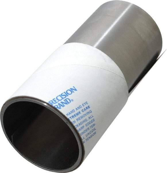 Made in USA - 100 Inch Long x 6 Inch Wide x 0.009 Inch Thick, Roll Shim Stock - Steel - Makers Industrial Supply