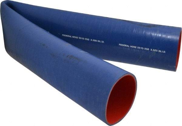 Federal Hose - 3-1/2" ID x 3.82" OD x 3' OAL, Coolant Hose - -65 to 350°F, Blue - Makers Industrial Supply