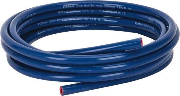 Federal Hose - 3/8" ID x 0.705" OD x 25' OAL, Heater Hose - -65 to 350°F, Blue - Makers Industrial Supply