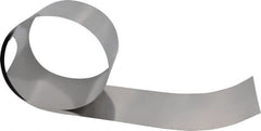 Made in USA - 50 Inch Long x 6 Inch Wide x 0.005 Inch Thick, Roll Shim Stock - Stainless Steel - Makers Industrial Supply