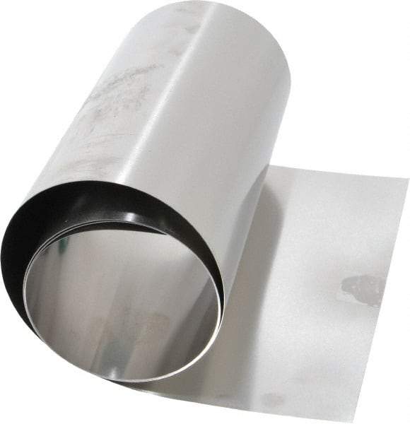 Made in USA - 50 Inch Long x 6 Inch Wide x 0.006 Inch Thick, Roll Shim Stock - Stainless Steel - Makers Industrial Supply