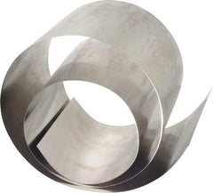 Made in USA - 50 Inch Long x 6 Inch Wide x 0.01 Inch Thick, Roll Shim Stock - Stainless Steel - Makers Industrial Supply