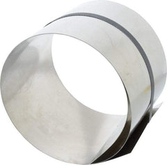 Made in USA - 50 Inch Long x 6 Inch Wide x 0.02 Inch Thick, Roll Shim Stock - Stainless Steel - Makers Industrial Supply