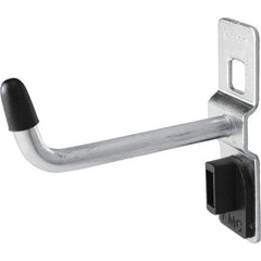 Kennedy - 1/4" Diam, 2" Long Single Vertical End Pegboard Hook - Steel - Makers Industrial Supply