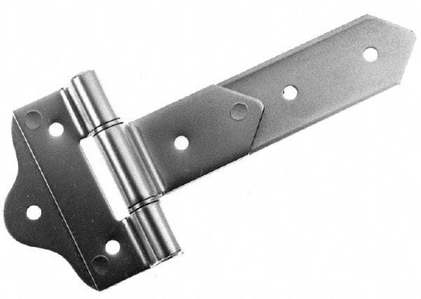 Made in USA - 8" Long x 2" Wide, Hinge - Aluminum, Brushed Finish - Makers Industrial Supply