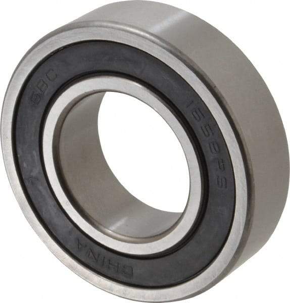 Value Collection - 1-5/16" Bore Diam, 2-9/16" OD, Double Seal Semi Ground Extra Light Radial Ball Bearing - 11/16" Wide, 1 Row, Round Bore, 2,616 Lb Static Capacity, 4,386 Lb Dynamic Capacity - Makers Industrial Supply