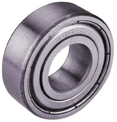 Value Collection - 1" Bore Diam, 2" OD, Double Shield Semi Ground Extra Light Radial Ball Bearing - 9/16" Wide, 1 Row, Round Bore, 1,565 Lb Static Capacity, 2,914 Lb Dynamic Capacity - Makers Industrial Supply