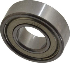 Value Collection - 5/8" Bore Diam, 1-3/8" OD, Double Shield Semi Ground Extra Light Radial Ball Bearing - 7/16" Wide, 1 Row, Round Bore, 746 Lb Static Capacity, 1,526 Lb Dynamic Capacity - Makers Industrial Supply