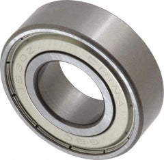 Value Collection - 3/4" Bore Diam, 1-5/8" OD, Double Shield Semi Ground Extra Light Radial Ball Bearing - 1/2" Wide, 1 Row, Round Bore, 1,010 Lb Static Capacity, 1,951 Lb Dynamic Capacity - Makers Industrial Supply