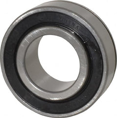 Value Collection - 1" Bore Diam, 2" OD, Double Seal Semi Ground Extra Light Radial Ball Bearing - 1 Row, Round Bore, 1,096 Lb Static Capacity, 2,040 Lb Dynamic Capacity - Makers Industrial Supply