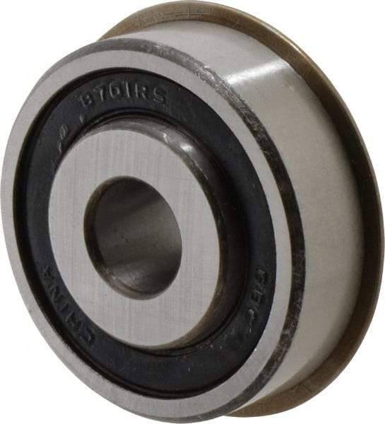 Value Collection - 1/2" Bore Diam, 1-3/4" OD, Double Seal Semi Ground Extra Light Radial Ball Bearing - 1 Row, Round Bore, 707 Lb Static Capacity, 1,366 Lb Dynamic Capacity - Makers Industrial Supply