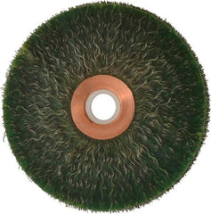 Anderson - 3" OD, 1/2" Arbor Hole, Crimped Steel Wheel Brush - 1/4" Face Width, 1" Trim Length, 0.0118" Filament Diam, 20,000 RPM - Makers Industrial Supply