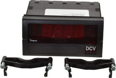 Simpson Electric - 3-1/2 Digits, Digital LED, DC Voltmeter, Panel Meter - 50/60 Hz, 10 Megohms, 120 VAC, 20 VDC, Red - Makers Industrial Supply