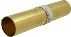 Made in USA - 10 Ft. Long x 12 Inch Wide x 0.005 Inch Thick, Roll Shim Stock - Brass - Makers Industrial Supply