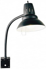 Electrix - 22 Inch, Gooseneck, Bracket Mounted, Incandescent, Black, General Purpose Task Light - 100 Watt, Nonmagnifying - Makers Industrial Supply