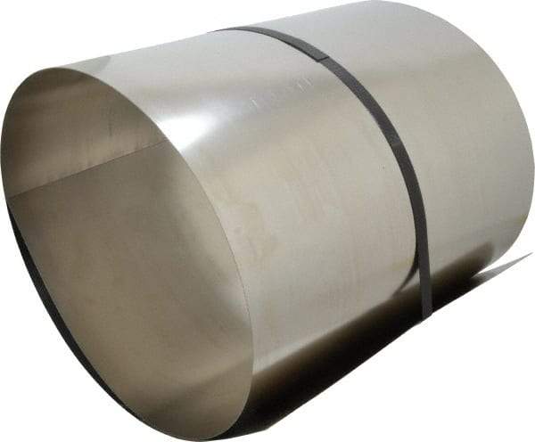 Made in USA - 50 Inch Long x 12 Inch Wide x 0.02 Inch Thick, Roll Shim Stock - Stainless Steel - Makers Industrial Supply