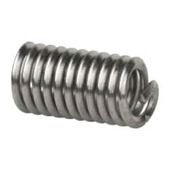 Heli-Coil - #4-40 UNC, 0.336" OAL, Free Running Helical Insert - 10-7/8 Free Coils, Tanged, 304 Stainless Steel, Bright Finish, 3D Insert Length - Makers Industrial Supply