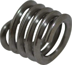 Heli-Coil - #6-32 UNC, 0.207" OAL, Free Running Helical Insert - 4-3/4 Free Coils, Tanged, 304 Stainless Steel, Bright Finish, 1-1/2D Insert Length - Makers Industrial Supply