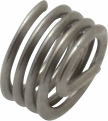 Heli-Coil - #10-32 UNF, 0.19" OAL, Free Running Helical Insert - 4-1/8 Free Coils, Tanged, 304 Stainless Steel, Bright Finish, 1D Insert Length - Makers Industrial Supply