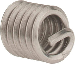 Heli-Coil - 1/4-20 UNC, 3/8" OAL, Free Running Helical Insert - 5-3/4 Free Coils, Tanged, 304 Stainless Steel, Bright Finish, 1-1/2D Insert Length - Makers Industrial Supply