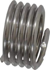 Heli-Coil - 1/4-28 UNF, 1/4" OAL, Free Running Helical Insert - 5 Free Coils, Tanged, 304 Stainless Steel, Bright Finish, 1D Insert Length - Makers Industrial Supply