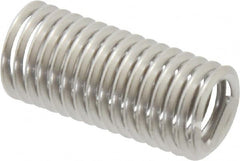 Heli-Coil - 3/8-16 UNC, 1-1/8" OAL, Free Running Helical Insert - 15-3/4 Free Coils, Tanged, 304 Stainless Steel, Bright Finish, 3D Insert Length - Makers Industrial Supply