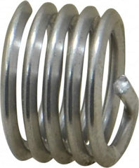 Heli-Coil - 7/16-14 UNC, 0.438" OAL, Free Running Helical Insert - 4-1/2 Free Coils, Tanged, 304 Stainless Steel, Bright Finish, 1D Insert Length - Makers Industrial Supply