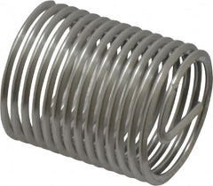 Heli-Coil - 5/8-18 UNF, 0.938" OAL, Free Running Helical Insert - 14-1/8 Free Coils, Tanged, 304 Stainless Steel, Bright Finish, 1-1/2D Insert Length - Makers Industrial Supply