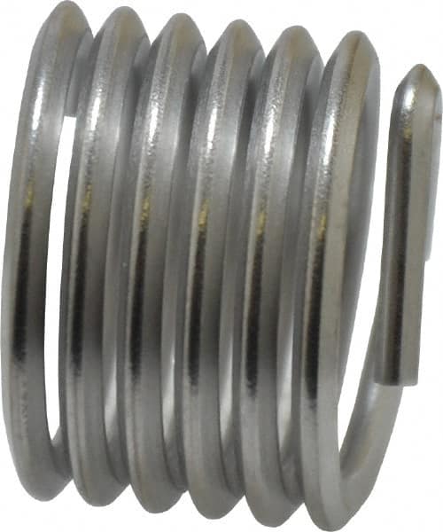 Heli-Coil - 3/4-10 UNC, 3/4" OAL, Free Running Helical Insert - 5-7/8 Free Coils, Tanged, 304 Stainless Steel, Bright Finish, 1D Insert Length - Makers Industrial Supply