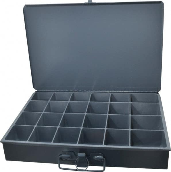 Durham - 24 Compartment Small Steel Storage Drawer - 13-3/8 Inches Wide x 9-1/4 Inches Deep - Makers Industrial Supply