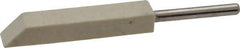 Made in USA - 1/4" Diam, 1/8" Shank Diam, Taper Shaped Mounted Bob - Medium Density, 1/4" Head Length, 1-1/2" Shank Length, Wool Felt, for Reciprocating Tools - Makers Industrial Supply