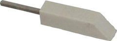 Made in USA - 3/8" Diam, 1/8" Shank Diam, Taper Shaped Mounted Bob - Medium Density, 1-1/2" Head Length, 1-1/2" Shank Length, Wool Felt, for Reciprocating Tools - Makers Industrial Supply