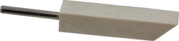 Made in USA - 3/8" Diam, 1/8" Shank Diam, Taper Shaped Mounted Bob - Hard Density, 1-3/4" Head Length, 1-1/2" Shank Length, Wool Felt, for Reciprocating Tools - Makers Industrial Supply