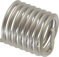 Heli-Coil - 1/2-13 UNC, 3/4" OAL, Free Running Helical Insert - 7-7/8 Free Coils, Tanged, Stainless Steel, Bright Finish, 1-1/2D Insert Length - Exact Industrial Supply