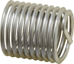 Heli-Coil - 1-8 UNC, 1-1/2" OAL, Free Running Helical Insert - 10-1/8 Free Coils, Tanged, Stainless Steel, Bright Finish, 1-1/2D Insert Length - Makers Industrial Supply