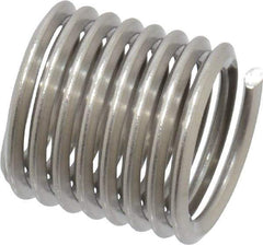 Heli-Coil - M12x1.75 Metric Coarse, 18mm OAL, Free Running Helical Insert - 8-1/4 Free Coils, Tanged, Stainless Steel, Bright Finish, 1-1/2D Insert Length - Makers Industrial Supply