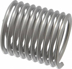 Heli-Coil - M16x2.00 Metric Coarse, 24mm OAL, Free Running Helical Insert - 9-3/4 Free Coils, Tanged, Stainless Steel, Bright Finish, 1-1/2D Insert Length - Makers Industrial Supply