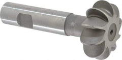 Whitney Tool Co. - 3/8" Radius, 3/4" Circle Diam, 1-7/8" Cutter Diam, Shank Connection, Convex Radius Cutter - 3/4" Shank Diam, 4" OAL, High Speed Steel, Uncoated, Profile Ground, 10 Teeth, Weldon Flat - Makers Industrial Supply